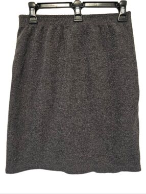Metro 212 Classic Women's Dark Gray Knit Skirt Size Medium